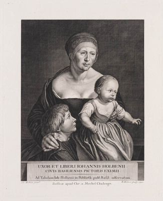 KG 01284
          <br/>
          Portret vrouw en kinderen Hans Holbein de Jonge
          <br/>
          <em>Hübner, Bartholomäus (1727-na 1795)</em>
        