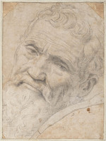 A 021.jpg; A 021; Portret Michelangelo Buonarroti; tekening