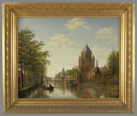 KS 219.jpg; KS 219; De Kleine Houtpoort, Haarlem; schilderij