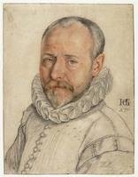 N 073.jpg; N 073; Portret Dirck de Vries; tekening