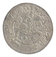 TMNK 00017
          <br/>
          Halve guldengroschen (halve taler) uit Tirol op naam van Sigismund (1439-1496)
          <br/>
          <em>Tirol, graafschap (11e eeuw-1803)</em>