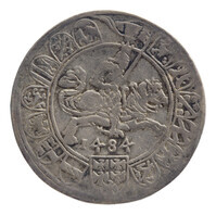 TMNK 00018
          <br/>
          Halve guldengroschen (halve taler) uit Tirol op naam van Sigismund (1439-1496)
          <br/>
          <em>Tirol, graafschap (11e eeuw-1803)</em>