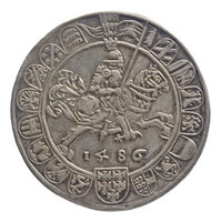 TMNK 00021
<br/>
Guldengroschen (taler) uit Tirol op naam van Sigismund (1439-1496)
<br/>
<em>Tirol, graafschap (11e eeuw-1803)</em>