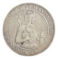 TMNK 00029
<br/>
Guldiner (königsguldiner) uit het Heilige Roomse Rijk op naam van Maximiliaan I
<br/>
<em>Tirol, graafschap (11e eeuw-1803)</em>