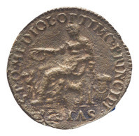 TMNK 00065
<br/>
Keizer Karel V vereerd door de stad Milaan; nagieting van een testone uit Milaan
<br/>
<em>Milaan, hertogdom</em>