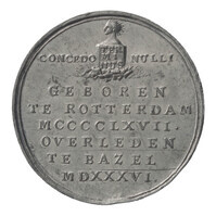 TMNK 00088
<br/>
Overlijden van Desiderius Erasmus
<br/>
<em>Verenigd Koninkrijk der Nederlanden (1815-1830)</em>