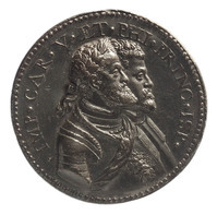 TMNK 00122
<br/>
Keizer Karel V en zijn zoon prins Philips van Spanje
<br/>
<em>Leoni, Leone (Aretino) (±1509-1590)</em>