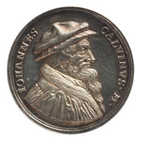 TMNK 00174
<br/>
Overlijden van Johannes Calvijn, Frans theoloog en reformator
<br/>
<em>Duitse Rijk</em>