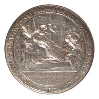 TMNK 00180
          <br/>
          Overlijden van Hendrik van Brederode, Heer van Vianen, aanbieder van het smeekschrift der edelen aan landvoogdes Margaretha van Oostenrijk; later werk, rond 1700 gemaakt op initiatief van de verzamelaar Andries Schoemaker
          <br/>
          <em>Republiek der Zeven Verenigde Nederlanden</em>