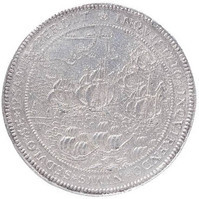 TMNK 00218
          <br/>
          Cornelis Dirckszoon verslaat de graaf van Bossu in de Slag op de Zuiderzee, 11 oktober 1573
          <br/>
          <em>Republiek der Zeven Verenigde Nederlanden, Holland (West-Friesland), landschap (1573-1795)</em>
