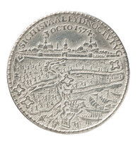 TMNK 00222
<br/>
Ontzet van Leiden en het vertrek van de Spaanse troepen in 1574
<br/>
<em>Republiek der Zeven Verenigde Nederlanden, Holland, provincie (1581-1795)</em>