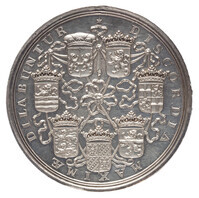 TMNK 00359
          <br/>
          Beloningspenning (zilveren afslag) van de Staten-Generaal, aan buitenlandse gezanten en bij bijzondere gelegenheden aangeboden
          <br/>
          <em>Republiek der Zeven Verenigde Nederlanden, republiek (1588-1795)</em>