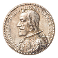 TMNK 00583
<br/>
Huwelijk van Philips IV, koning van Spanje, met Maria Anna, aartshertogin van Oostenrijk
<br/>
<em>Spaanse Nederlanden</em>