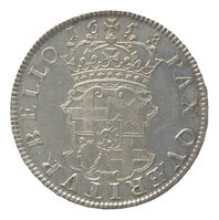TMNK 00645
<br/>
Crown uit Engeland op naam van Olivier Cromwell (1653-1658)
<br/>
<em>Engeland, republiek (1649-1660)</em>