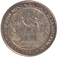 TMNK 00677
          <br/>
          Huwelijk van Lodewijk XIV met Maria Theresia in 1660 in Saint-Jean-de-Luz
          <br/>
          <em>Republiek der Zeven Verenigde Nederlanden, republiek (1588-1795)</em>
