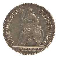TMNK 00709
          <br/>
          Engelse overheersing over de zee als gevolg van het verslaan van de Nederlanden (proefmunt)
          <br/>
          <em>Roettiers</em>