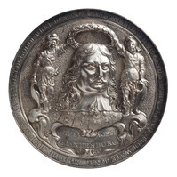 TMNK 00715
<br/>
Keurvorst van Brandenburg als tussenpersoon bij de vrede tussen de Republiek en de bisschop van Munster (einde Eerste Munsterse Oorlog, 1665-1666)
<br/>
<em>Republiek der Zeven Verenigde Nederlanden, republiek (1588-1795)</em>