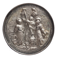 TMNK 00715
<br/>
Keurvorst van Brandenburg als tussenpersoon bij de vrede tussen de Republiek en de bisschop van Munster (einde Eerste Munsterse Oorlog, 1665-1666)
<br/>
<em>Republiek der Zeven Verenigde Nederlanden, republiek (1588-1795)</em>