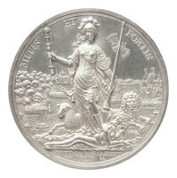 TMNK 00740
<br/>
Vrede van Breda, gesloten tussen de Verenigde Nederlanden en Engeland - einde van de Tweede Engels-Nederlandse Oorlog (1665-1667)
<br/>
<em>Republiek der Zeven Verenigde Nederlanden, republiek (1588-1795)</em>