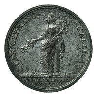 TMNK 01341
<br/>
Vrede van Rijswijk, gesloten tussen de geallieerden en Frankrijk - einde van de Negenjarige Oorlog (1688-1697)
<br/>
<em>Duitse Rijk</em>