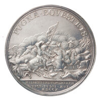 TMNK 01586
<br/>
Karel VI (Karel III als pretendent-koning van Spanje) en de geallieerden verslaan de troepen van Philips van Anjou bij Lerida (Lleida)
<br/>
<em>Verenigd Koninkrijk, koninkrijk (1707-1800)</em>