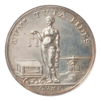 TMNK 02079
          <br/>
          Inspectie van de Gelderse munt (muntbusopening) te Harderwijk onder het muntmeesterschap van Carel Christiaan Novisadi
          <br/>
          <em>Republiek der Zeven Verenigde Nederlanden, republiek (1588-1795)</em>