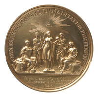 TMNK 02221
<br/>
Prijspenning van Teylers Tweede Genootschap te Haarlem, uitgereikt aan Pieter Otto van der Chijs (prijsvraag 1841; De munten onzer voormalige hertogen, graven, heeren en steden)
<br/>
<em>Nederland, Koninkrijk (1830-heden)</em>