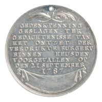 TMNK 02356
<br/>
Ontzet van Heusden door Pruisische troepen op de patriotten
<br/>
<em>Republiek der Zeven Verenigde Nederlanden, Holland, provincie (1581-1795)</em>