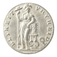 TMNK 02429
          <br/>
          Machtsovername door de Fransen in Amsterdam in 1795 (knoop als patriottisch draagteken)
          <br/>
          <em>Gelderland, Bataafse Republiek (1795-1801)</em>