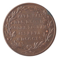TMNK 02561
<br/>
Strooipenning bij de inhuldiging van Willem I als koning der Nederlanden
<br/>
<em>Verenigd Koninkrijk der Nederlanden (1815-1830)</em>