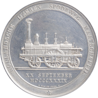 TMNK 02909
<br/>
Opening van de spoorlijn van Amsterdam naar Haarlem
<br/>
<em>Nederland, Koninkrijk (1830-heden)</em>