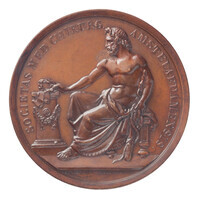 TMNK 02922
          <br/>
          Prijspenning van het vijftigjarig bestaan van het Genootschap tot bevortdering van Genees- en Heelkunde te Amsterdam
          <br/>
          <em>Nederland, Koninkrijk (1830-heden)</em>