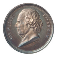 TMNK 03056
<br/>
Overlijden van Jan Willem Pieneman, schilder
<br/>
<em>Nederland, Koninkrijk (1830-heden)</em>
