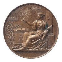 TMNK 03097
<br/>
Vrijmetselaars, honderd jaar loge ‘la Vertu’ (1757-) te Leiden
<br/>
<em>Nederland, Koninkrijk (1830-heden)</em>