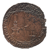 TMNK 04199
          <br/>
          Rekenpenning over het verbranden van Michiel Servetus (Miguel Serveto)
          <br/>
          <em>Republiek der Zeven Verenigde Nederlanden</em>