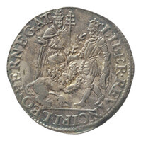 TMNK 04358
<br/>
Rekenpenning over de afgebroken vredesonderhandelingen tussen de Nederlanden en de Spaanse koning in Keulen
<br/>
<em>Holland, graafschap</em>