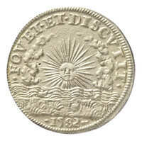 TMNK 04385
          <br/>
          Rekenpenning over de inhuldiging van de hertog van Alençon (Anjou) als hertog van Brabant
          <br/>
          <em>Spaanse Nederlanden</em>