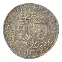 TMNK 04386
          <br/>
          Rekenpenning over de inhuldiging van de hertog van Alençon (Anjou) als hertog van Brabant te Antwerpen
          <br/>
          <em>Spaanse Nederlanden</em>