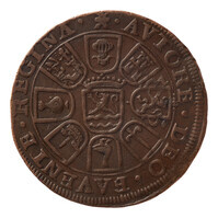 TMNK 04446
          <br/>
          Rekenpenning over de hulp uit Engeland tegen de Spanjaarden
          <br/>
          <em>Republiek der Zeven Verenigde Nederlanden, Zeeland, provincie (1581-1795)</em>