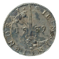 TMNK 04485
          <br/>
          Rekenpenning (strooipenning) bij de inhuldiging van prins Maurits als heer van Monster
          <br/>
          <em>Republiek der Zeven Verenigde Nederlanden, Zeeland, provincie (1581-1795)</em>