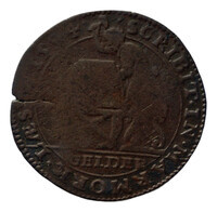 TMNK 04536
          <br/>
          Rekenpenning van Gelderland over de aanslagen door de Spanjaarden in de Nederlanden en het verwerpen van de Spaanse vredesvoorstellen
          <br/>
          <em>Republiek der Zeven Verenigde Nederlanden</em>