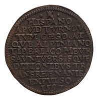 TMNK 04576
          <br/>
          Rekenpenning van Zeeland over de overwinning van de coalitie Engeland, Frankrijk en de Nederlanden op de Spanjaarden bij Turnhout
          <br/>
          <em>Republiek der Zeven Verenigde Nederlanden, Zeeland, provincie (1581-1795)</em>