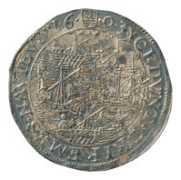 TMNK 04633
          <br/>
          Rekenpenning van Zeeland over het verslaan van een Spaanse vloot, onder leiding van Frederik Spinola, door de Zeeuwse vloot (Zeeslag bij Sluis)
          <br/>
          <em>Republiek der Zeven Verenigde Nederlanden, Zeeland, provincie (1581-1795)</em>