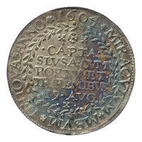 TMNK 04640
          <br/>
          Rekenpenning van Zeeland over de inname van Sluis door de troepen van prins Maurits
          <br/>
          <em>Republiek der Zeven Verenigde Nederlanden, Zeeland, provincie (1581-1795)</em>