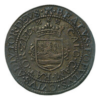 TMNK 04642
          <br/>
          Rekenpenning van Zeeland over de verovering van Sluis door de troepen van prins Maurits
          <br/>
          <em>Republiek der Zeven Verenigde Nederlanden, Zeeland, provincie (1581-1795)</em>