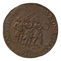 TMNK 04663
          <br/>
          Rekenpenning van Zeeland over het begin van de vredesonderhandelingen tussen de Nederlanden en Spanje, tijdens de Tachtigjarige Oorlog (1568-1648)
          <br/>
          <em>Republiek der Zeven Verenigde Nederlanden, Zeeland, provincie (1581-1795)</em>