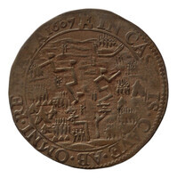 TMNK 04663
          <br/>
          Rekenpenning van Zeeland over het begin van de vredesonderhandelingen tussen de Nederlanden en Spanje, tijdens de Tachtigjarige Oorlog (1568-1648)
          <br/>
          <em>Republiek der Zeven Verenigde Nederlanden, Zeeland, provincie (1581-1795)</em>