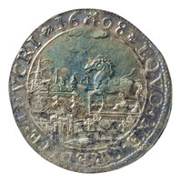 TMNK 04675
          <br/>
          Rekenpenning van Zeeland over het aanbod van het Spaanse bestand onder valse voorwendsels
          <br/>
          <em>Republiek der Zeven Verenigde Nederlanden, Zeeland, provincie (1581-1795)</em>