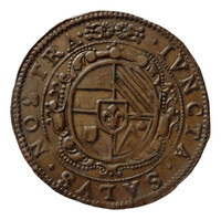 TMNK 04835
          <br/>
          Rekenpenning van Rijsel (Lille) over het huwelijk van Philips IV met Maria Anna, dochter van keizer Ferdinand III
          <br/>
          <em>Spaanse Nederlanden</em>