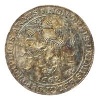 TMNK 04897
<br/>
Rekenpenning van Utrecht over het drievoudig verbond tussen Engeland, Frankrijk en de Nederlanden
<br/>
<em>Republiek der Zeven Verenigde Nederlanden, Utrecht, provincie</em>